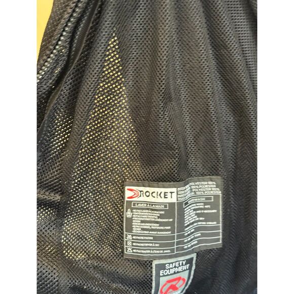 5XL- Joe Rockets Black Motorcycle Jacket Mens Mesh Armored W/O insulated Liner - Picture 14 of 14